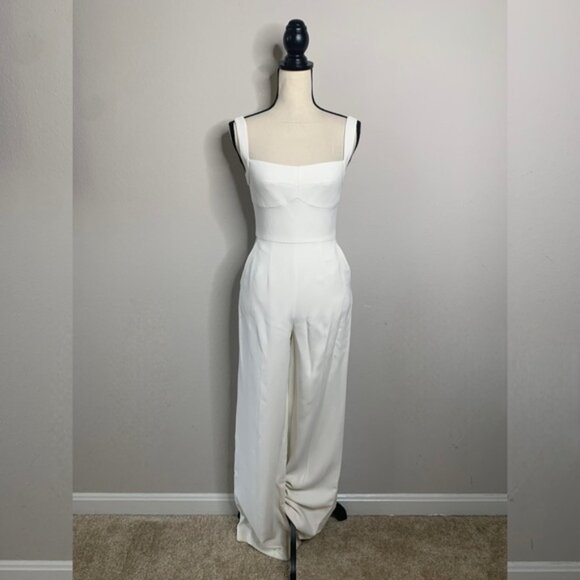 SALONI Rachel Ivory Jumpsuit - Picture 6 of 16